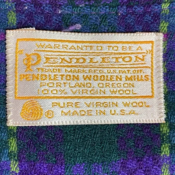 Vintage Pendleton Wool Plaid Skirt Set